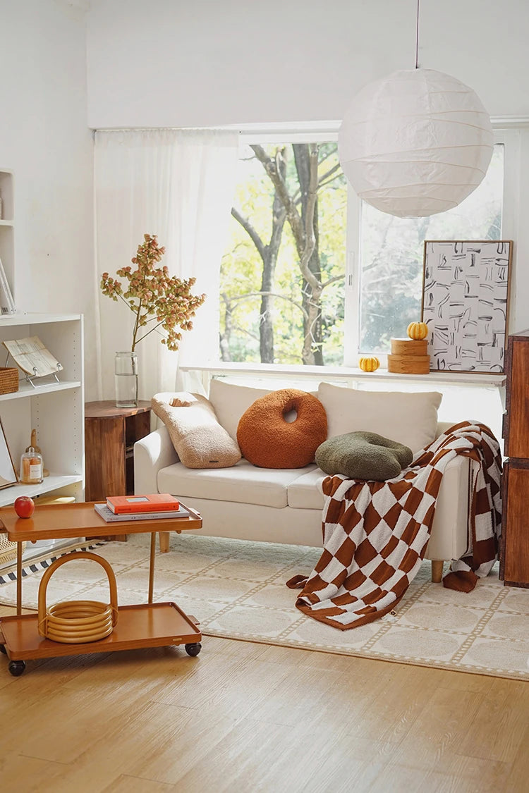 レトロな銅とオーク製カート | 中世リイシューシリーズ | おしゃれなインテリアトレイ hrn-5272