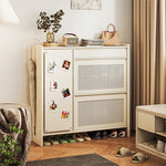 無垢材製のスタイリッシュキャビネット - 多層板仕上げで機能的な収納スペースを提供! hrvr-5082