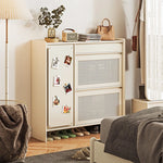 無垢材製のスタイリッシュキャビネット - 多層板仕上げで機能的な収納スペースを提供! hrvr-5082