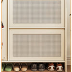 無垢材製のスタイリッシュキャビネット - 多層板仕上げで機能的な収納スペースを提供! hrvr-5082