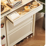 無垢材製のスタイリッシュキャビネット - 多層板仕上げで機能的な収納スペースを提供! hrvr-5082