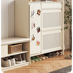 無垢材製のスタイリッシュキャビネット - 多層板仕上げで機能的な収納スペースを提供! hrvr-5082