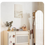 無垢材製のスタイリッシュキャビネット - 多層板仕上げで機能的な収納スペースを提供! hrvr-5082