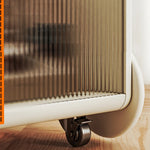 無垢材セラミックガラス製センターテーブル - スタイリッシュな収納付き多機能デザイン hrvr-5083