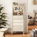 無垢材パイン使用!スタイリッシュキャビネット - 多機能収納でお部屋をスッキリ整理! hrvr-5084