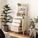 無垢材パイン使用!スタイリッシュキャビネット - 多機能収納でお部屋をスッキリ整理! hrvr-5084