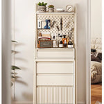 無垢材パイン使用!スタイリッシュキャビネット - 多機能収納でお部屋をスッキリ整理! hrvr-5084