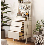 無垢材パイン使用!スタイリッシュキャビネット - 多機能収納でお部屋をスッキリ整理! hrvr-5084