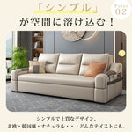 省スペース ソファーベッド|2人掛け 伸縮式 2WAY 折りたたみ リビング家具 hs-7623