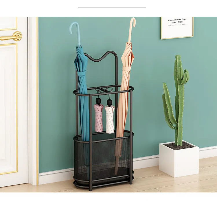 自宅に最適!ゴールド仕上げアンブレラスタンドラック – おしゃれなデザインと耐久性抜群 hsen-2031