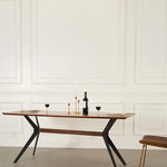 「シンプルでスタイリッシュ!アッシュ材使用の高品質テーブル」 hsg-1972