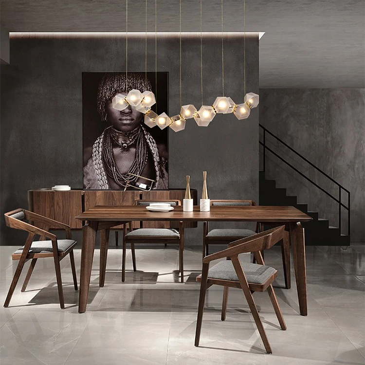 モダンデザインアッシュ材テーブル|スタイリッシュな食卓に最適 hsg-1979