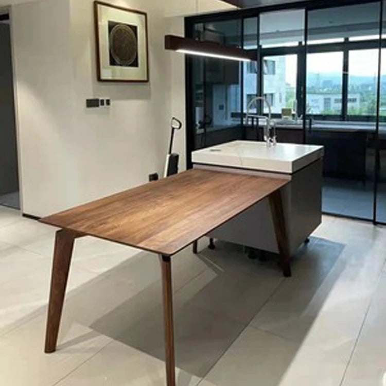 モダンデザインアッシュ材テーブル|スタイリッシュな食卓に最適 hsg-1979