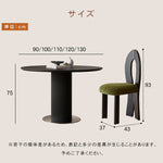 セラミック天板ラウンドテーブル フレンチデザイン ローマ柱 脚 モダンラグジュアリー ホワイト&ブラック hsgmy-5727