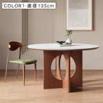 無垢材ラウンドテーブル セラミック天板 ピュアホワイト モダンミニマル hsgmy-5729