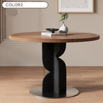 無垢材ラウンドテーブル ナチュラル 北欧風 カフェ?ミーティング用 hsgmy-5732