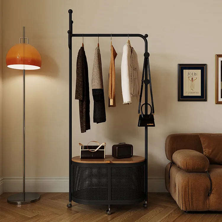 モダンなインテリアに合う多層板ハンガーラック|おしゃれな収納解決策 hsj-2250