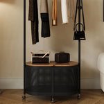 モダンなインテリアに合う多層板ハンガーラック|おしゃれな収納解決策 hsj-2250