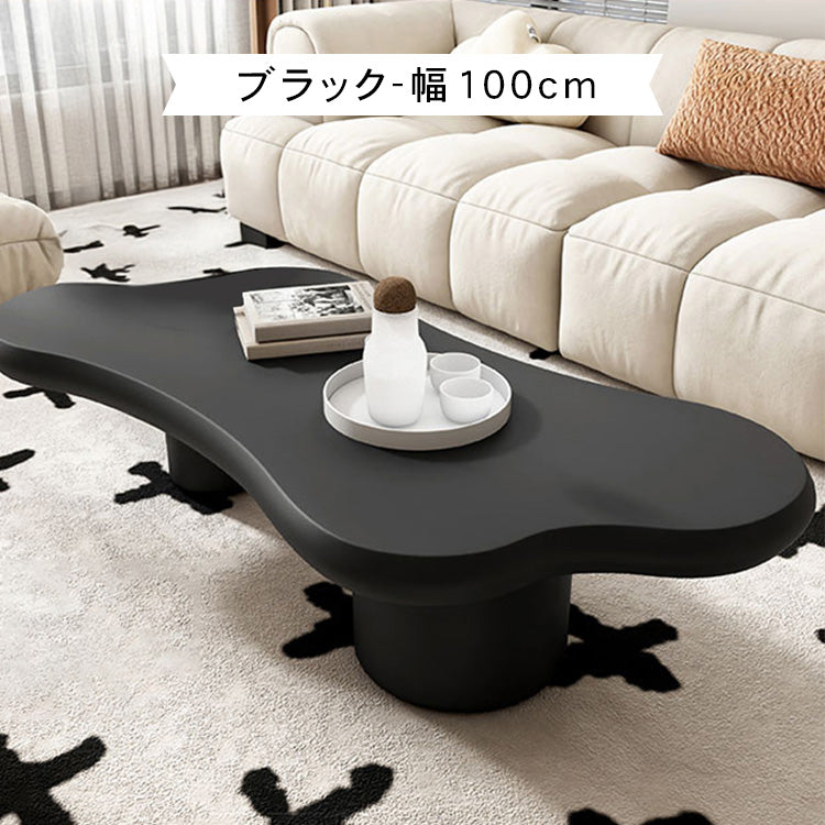 北欧風デザインのモダンセンターテーブル - 上質マットホワイト仕上げ hsj-2251