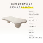 北欧風デザインのモダンセンターテーブル - 上質マットホワイト仕上げ hsj-2251