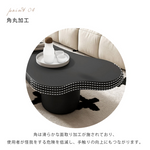 北欧風デザインのモダンセンターテーブル - 上質マットホワイト仕上げ hsj-2251