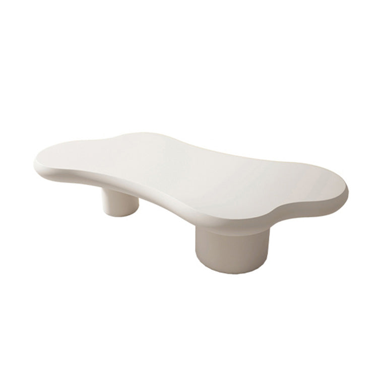 北欧風デザインのモダンセンターテーブル - 上質マットホワイト仕上げ hsj-2251