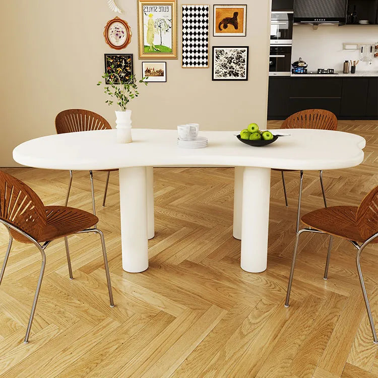 モダンでスタイリッシュなホワイトダイニングテーブル - おしゃれな部屋を演出! hsj-2254