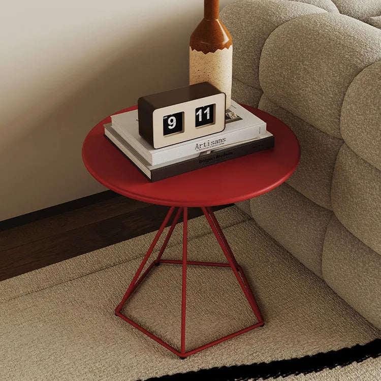 北欧風デザインのモダンホワイトセンターテーブル!シンプルな金属脚でスタイリッシュに?アクセント hsj-2266