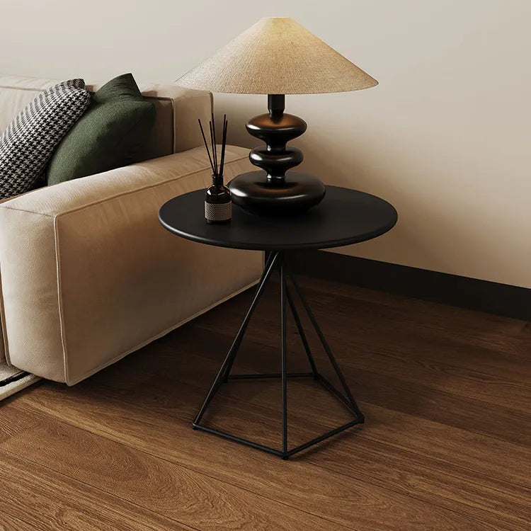 北欧風デザインのモダンホワイトセンターテーブル!シンプルな金属脚でスタイリッシュに?アクセント hsj-2266