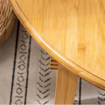 ナチュラル竹製センターテーブル|スタイリッシュ&耐久性抜群 hsl-128