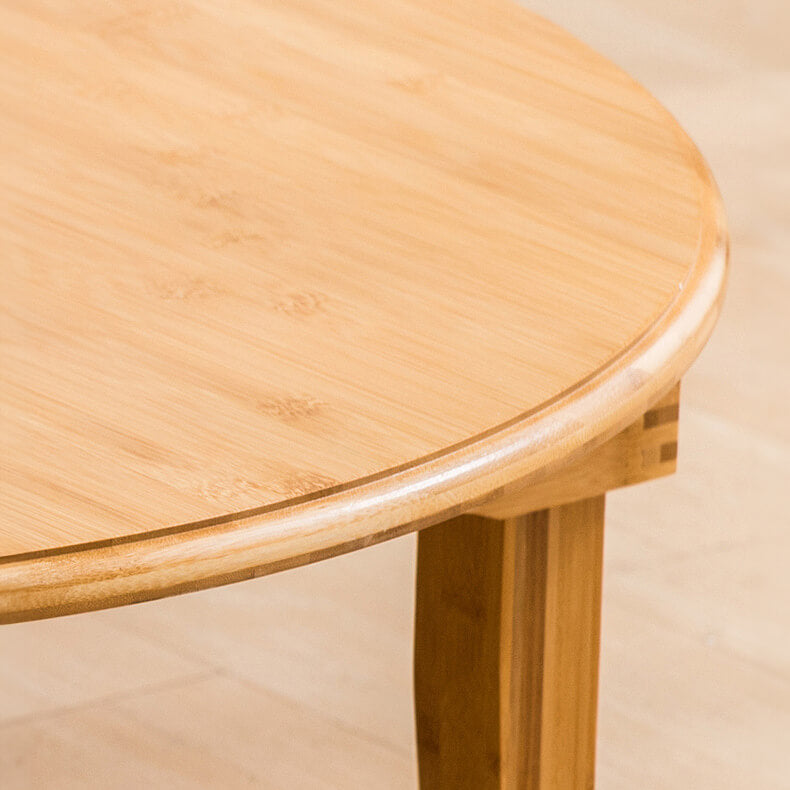 ナチュラル竹製センターテーブル|スタイリッシュ&耐久性抜群 hsl-128