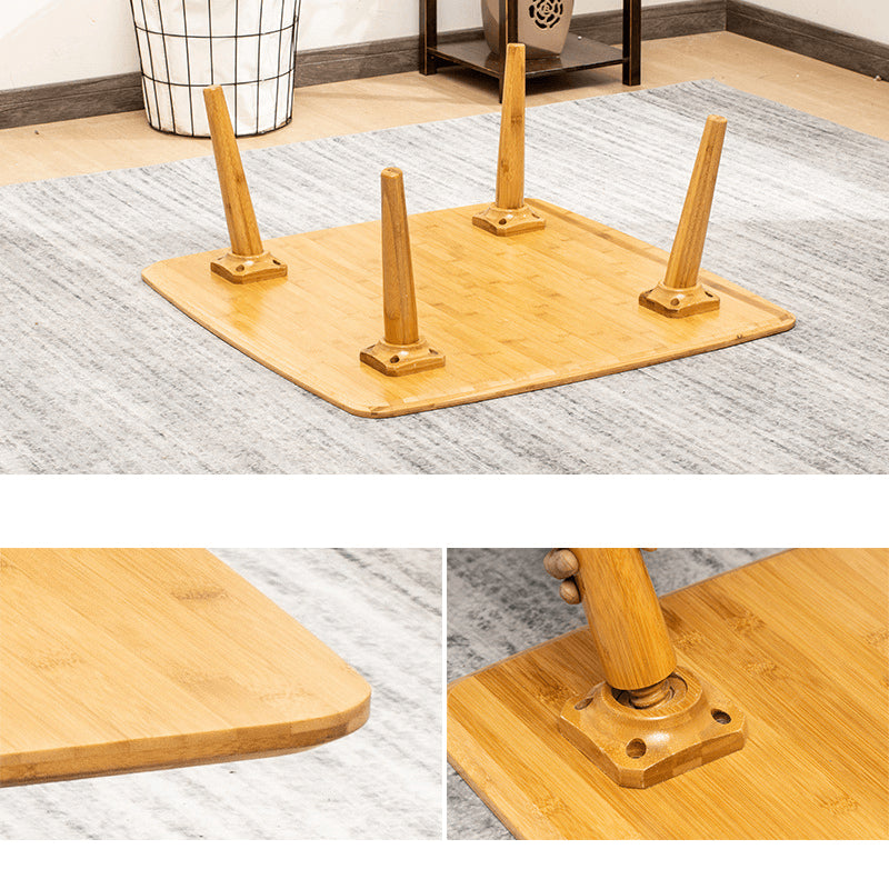 モダンデザイン 竹製センターテーブル 省スペース&おしゃれ hsl-134