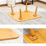 モダンデザイン 竹製センターテーブル 省スペース&おしゃれ hsl-134