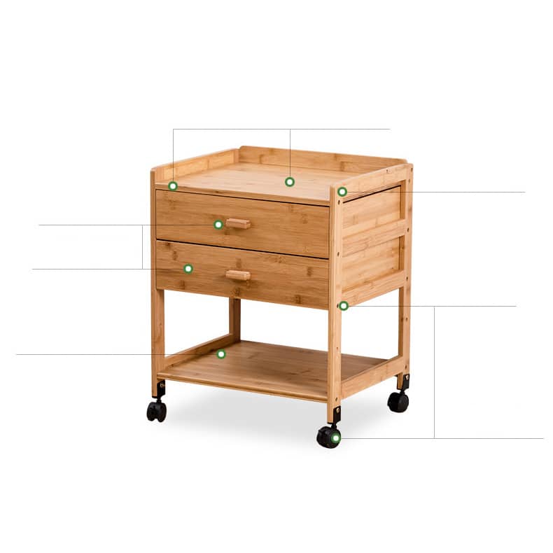 竹製ナイトテーブル|スタイリッシュなデザインと機能性アップ hsl-297