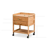 竹製ナイトテーブル|スタイリッシュなデザインと機能性アップ hsl-297