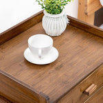 竹製ナイトテーブル|スタイリッシュなデザインと機能性アップ hsl-297