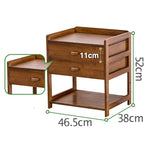 竹製ナイトテーブル|スタイリッシュなデザインと機能性アップ hsl-297