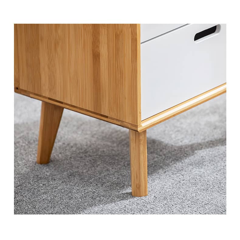 「スタイリッシュで長持ち!竹製テレビ台 - 自然の美しさをリビングに」 hsl-393