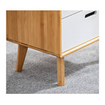 「スタイリッシュで長持ち!竹製テレビ台 - 自然の美しさをリビングに」 hsl-393