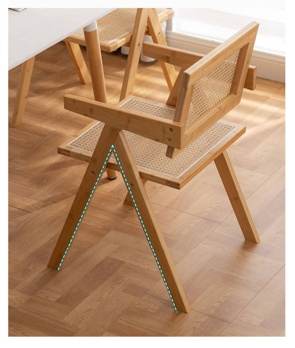 竹と樹脂で作られた高品質チェア - スタイリッシュ&快適な座り心地 hsl-69