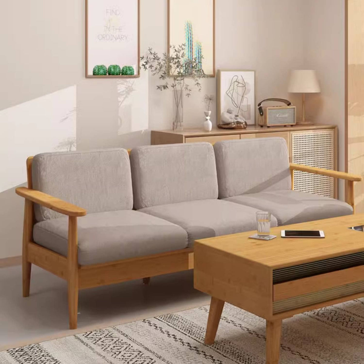 竹製ラシャソファー | 高級感漂うエレガントなデザイン hsl-72