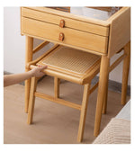 竹製 木製 ガラス製 スタイリッシュ スツール - 上質なデザインと快適な座り心地 hsl-74