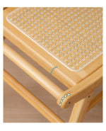 竹製 木製 ガラス製 スタイリッシュ スツール - 上質なデザインと快適な座り心地 hsl-74