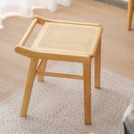 竹製 木製 ガラス製 スタイリッシュ スツール - 上質なデザインと快適な座り心地 hsl-74