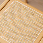 竹製 木製 ガラス製 スタイリッシュ スツール - 上質なデザインと快適な座り心地 hsl-74