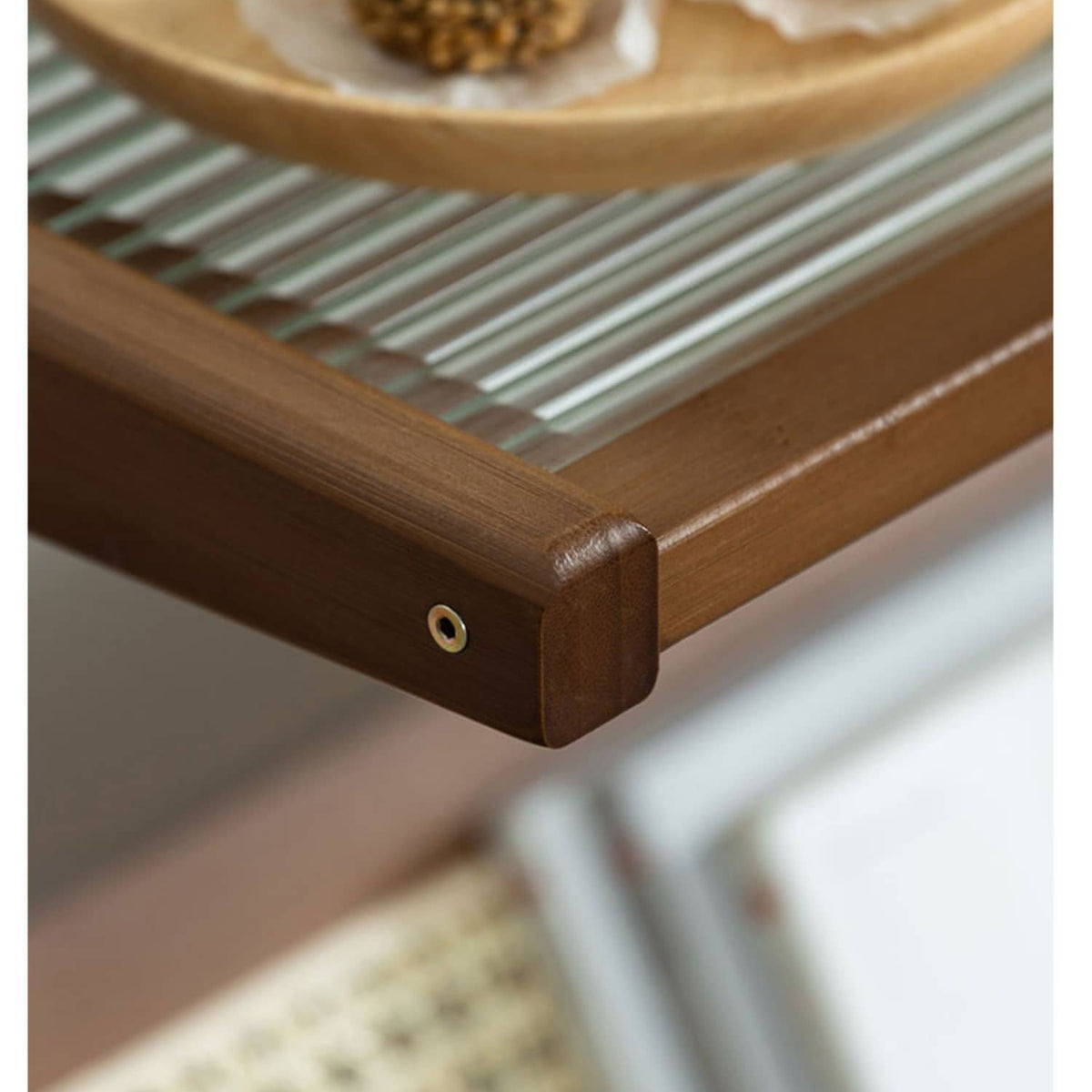 竹と樹脂とガラスの融合センターテーブル|モダンでスタイリッシュなデザイン hsl-76