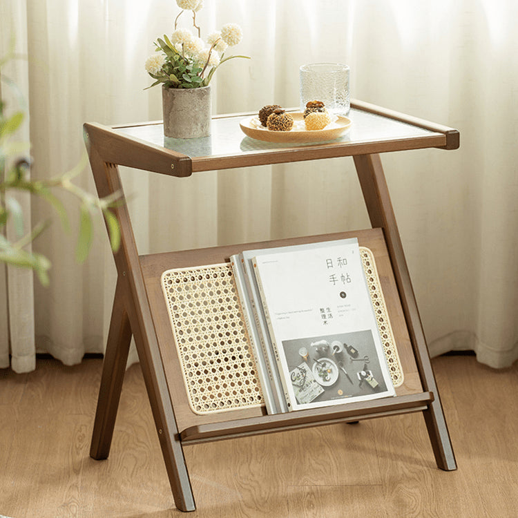 竹と樹脂とガラスの融合センターテーブル|モダンでスタイリッシュなデザイン hsl-76