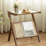 竹と樹脂とガラスの融合センターテーブル|モダンでスタイリッシュなデザイン hsl-76