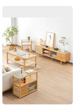 竹?樹脂?ガラス使用センターテーブル – スタイリッシュ&耐久性抜群 hsl-79