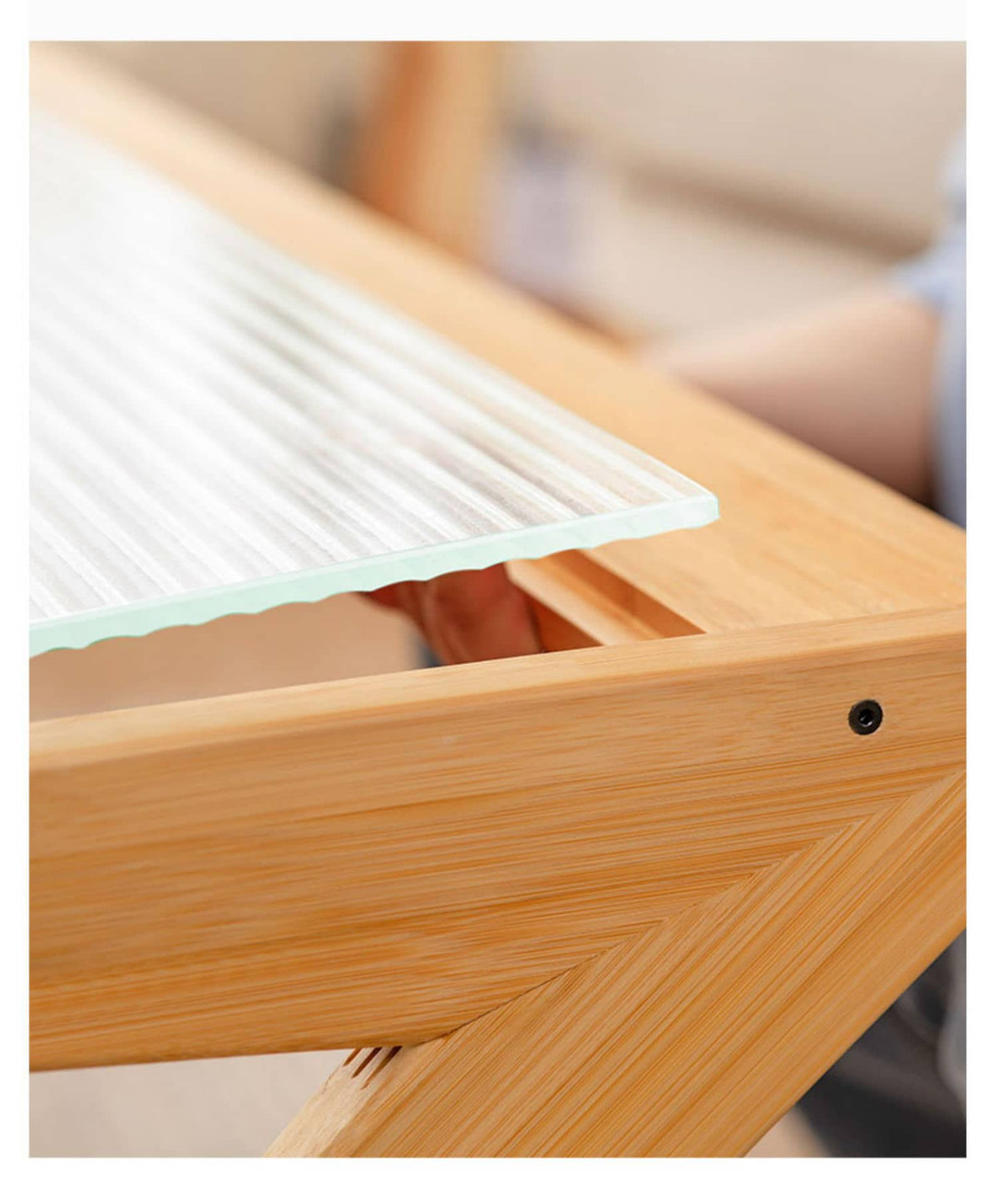 竹?樹脂?ガラス使用センターテーブル – スタイリッシュ&耐久性抜群 hsl-79